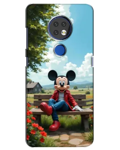 Чохол для Nokia 7.2 з картинкою «Міккі на лавці» Чохол для Nokia 7.2 з картинкою «Міккі на лавці»