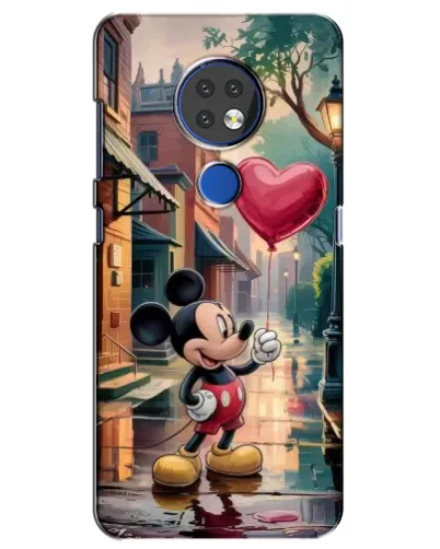 Чохол для Nokia 7.2 з картинкою «Міккі та кулька-серце» Чохол для Nokia 7.2 з картинкою «Міккі та кулька-серце»