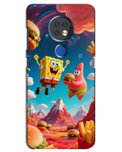Чехол для Nokia 7.2 с картинкой «Космический фастфуд»