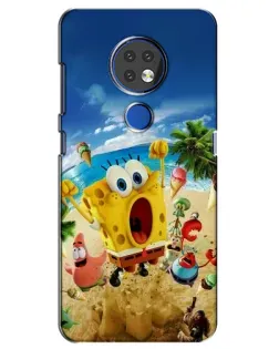 Чехол для Nokia 7.2 с картинкой «Развлечения на пляже»