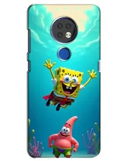 Чехол для Nokia 7.2 с картинкой «Спанч Боб под водой» Чехол для Nokia 7.2 с картинкой «Спанч Боб под водой»