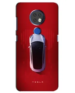 Чехол для Nokia 7.2 с картинкой «Tesla Top View»