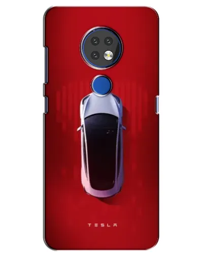 Чехол для Nokia 7.2 с картинкой «Tesla Top View»