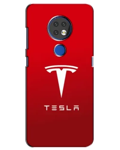 Чехол для Nokia 7.2 с картинкой «Tesla Red Classic»