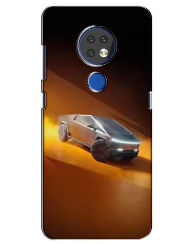 Чехол для Nokia 7.2 с картинкой «Cybertruck в пустыне»