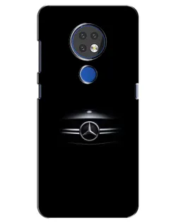 Чехол для Nokia 7.2 с картинкой «Mercedes — абстрактные линии»