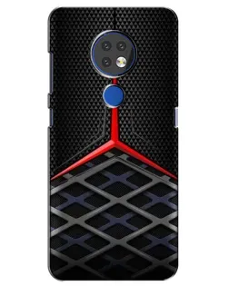 Чехол для Nokia 7.2 с картинкой «Mercedes Carbon Grid»