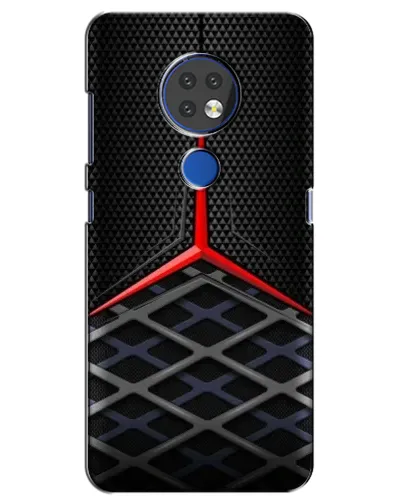 Чехол для Nokia 7.2 с картинкой «Mercedes Carbon Grid»