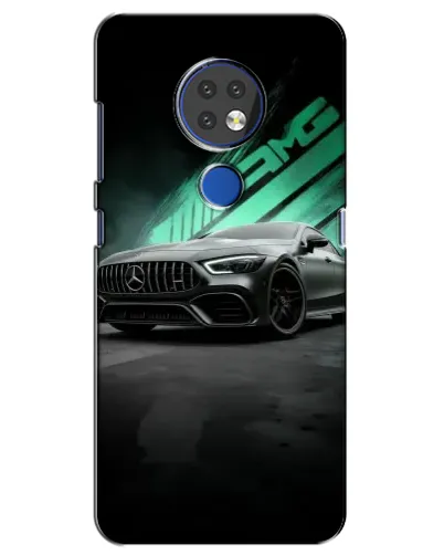 Чехол для Nokia 7.2 с картинкой «Темный Mercedes AMG»