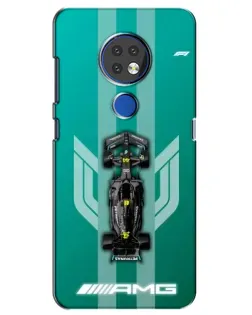 Чехол для Nokia 7.2 с картинкой «Mercedes AMG Petronas»