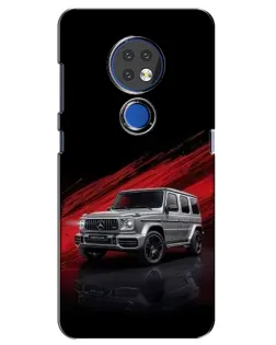 Чехол для Nokia 7.2 с картинкой «Mercedes G-Class красный»