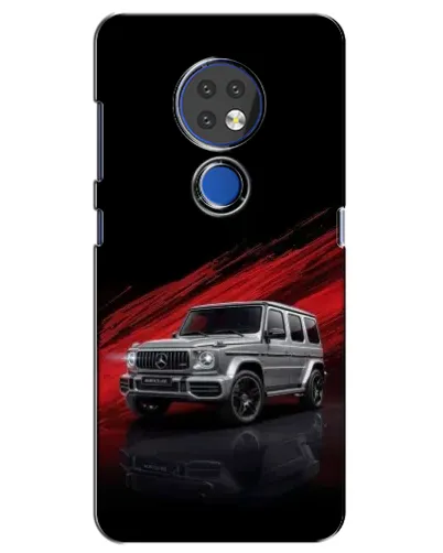 Чехол для Nokia 7.2 с картинкой «Mercedes G-Class красный»