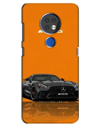 Чехол для Nokia 7.2 с картинкой «Оранжевый Mercedes AMG»
