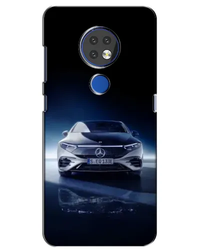 Чехол для Nokia 7.2 с картинкой «Ночной Mercedes EQ»