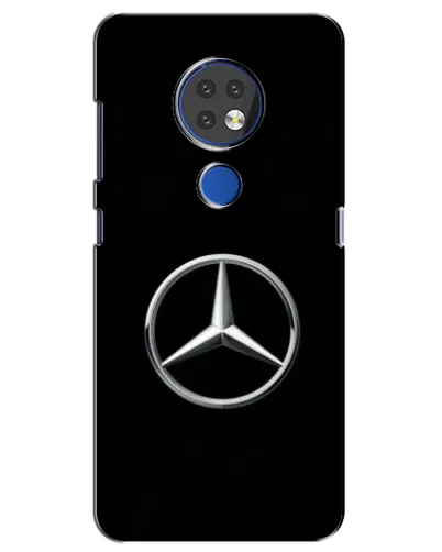 Чехол для Nokia 7.2 с картинкой «Mercedes классический лого»
