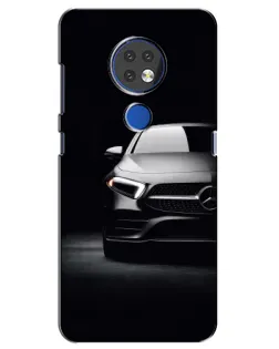 Чехол для Nokia 7.2 с картинкой «Свет фар Mercedes»