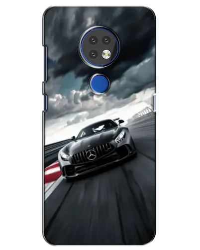 Чехол для Nokia 7.2 с картинкой «Гоночный Mercedes AMG»