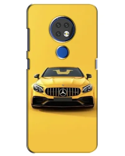 Чехол для Nokia 7.2 с картинкой «Желтый Mercedes GT»