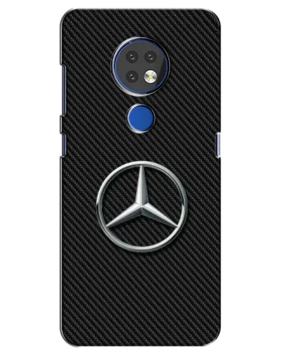 Чехол для Nokia 7.2 с картинкой «Карбоновый Mercedes стиль» Чехол для Nokia 7.2 с картинкой «Карбоновый Mercedes стиль»