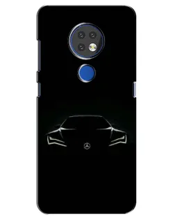 Чехол для Nokia 7.2 с картинкой «Mercedes — силуэт авто» Чехол для Nokia 7.2 с картинкой «Mercedes — силуэт авто»