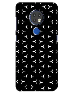 Чехол для Nokia 7.2 с картинкой «Mercedes паттерн звезд» Чехол для Nokia 7.2 с картинкой «Mercedes паттерн звезд»