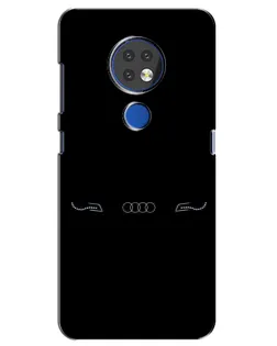 Чехол для Nokia 7.2 с картинкой «Audi — световой подпись» Чехол для Nokia 7.2 с картинкой «Audi — световой подпись»