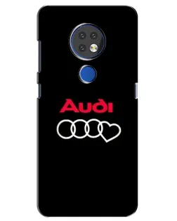 Чехол для Nokia 7.2 с картинкой «Логотип Audi Heart» Чехол для Nokia 7.2 с картинкой «Логотип Audi Heart»