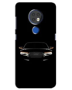 Чехол для Nokia 7.2 с картинкой «Audi — ночной контур» Чехол для Nokia 7.2 с картинкой «Audi — ночной контур»