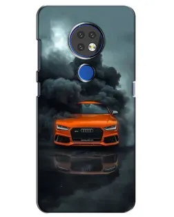 Чехол для Nokia 7.2 с картинкой «Audi в облаках дыма» Чехол для Nokia 7.2 с картинкой «Audi в облаках дыма»