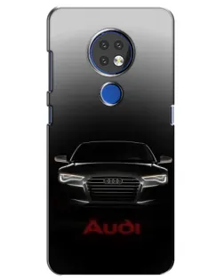 Чехол для Nokia 7.2 с картинкой «Audi — градиентный контур» Чехол для Nokia 7.2 с картинкой «Audi — градиентный контур»