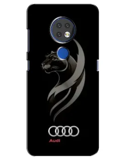 Чехол для Nokia 7.2 с картинкой «Графика — пантера и Audi» Чехол для Nokia 7.2 с картинкой «Графика — пантера и Audi»