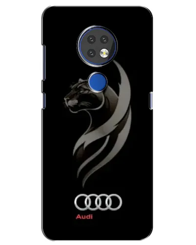 Чехол для Nokia 7.2 с картинкой «Графика — пантера и Audi»