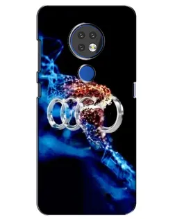 Чехол для Nokia 7.2 с картинкой «Энергия лого Audi» Чехол для Nokia 7.2 с картинкой «Энергия лого Audi»