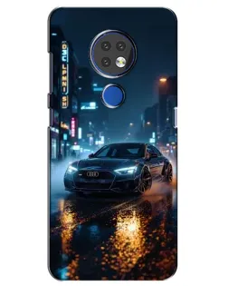 Чехол для Nokia 7.2 с картинкой «Ночной город и Audi» Чехол для Nokia 7.2 с картинкой «Ночной город и Audi»