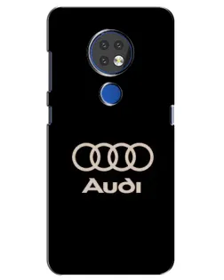 Чехол для Nokia 7.2 с картинкой «Audi — золотой логотип» Чехол для Nokia 7.2 с картинкой «Audi — золотой логотип»