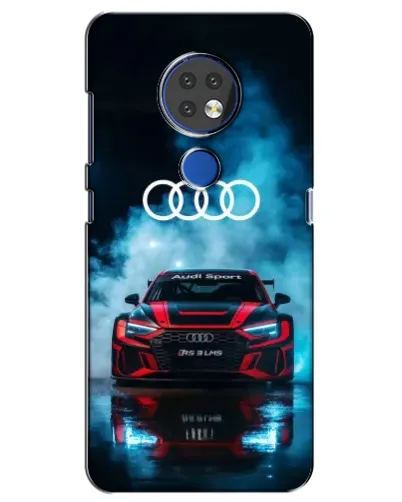 Чехол для Nokia 7.2 с картинкой «Audi Sport — неон»