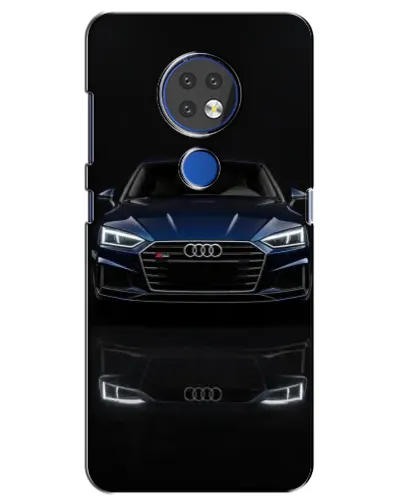 Чехол для Nokia 7.2 с картинкой «Audi — ночное отражение»