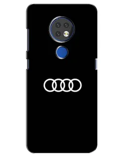 Чехол для Nokia 7.2 с картинкой «Audi White Logo» Чехол для Nokia 7.2 с картинкой «Audi White Logo»