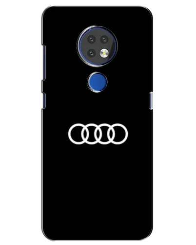 Чехол для Nokia 7.2 с картинкой «Audi White Logo»