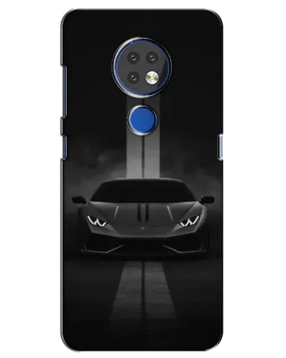 Чехол для Nokia 7.2 с картинкой «Lamborghini симметрия дорог»