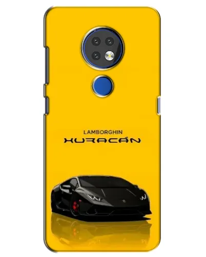 Чехол для Nokia 7.2 с картинкой «Lamborghini Huracan черный»