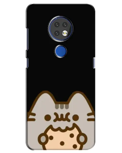 Чехол для Nokia 7.2 с картинкой «Пушин на черном»
