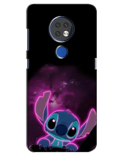 Чехол для Nokia 7.2 с картинкой «Неоновый Stitch»