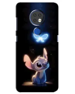 Чехол для Nokia 7.2 с картинкой «Сияющий Стич»