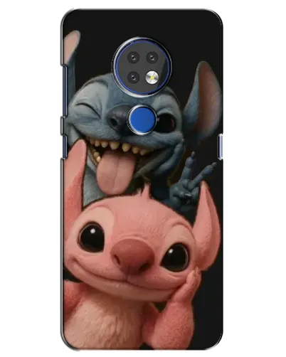 Чехол для Nokia 7.2 с картинкой «Стич и Ангел»