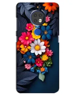 Чохол для Nokia 7.2 з картинкою «Квіткова феєрія»