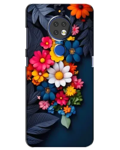 Чохол для Nokia 7.2 з картинкою «Квіткова феєрія»