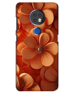 Чохол для Nokia 7.2 з картинкою «Помаранчева макро квітка»