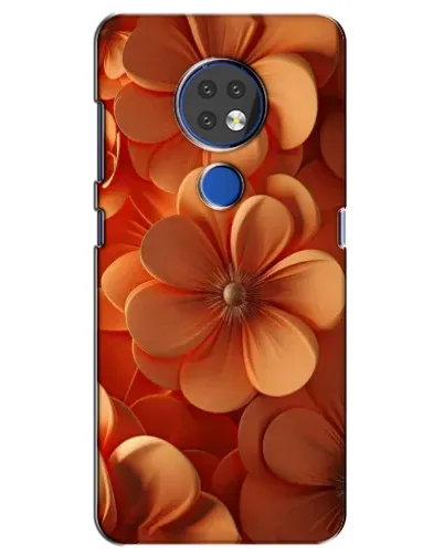 Чохол для Nokia 7.2 з картинкою «Помаранчева макро квітка»