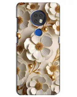 Чохол для Nokia 7.2 з картинкою «Білі паперові квіти»